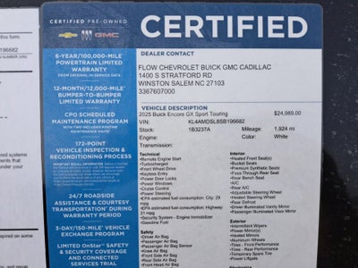 2025 Buick Encore GX Sport Touring