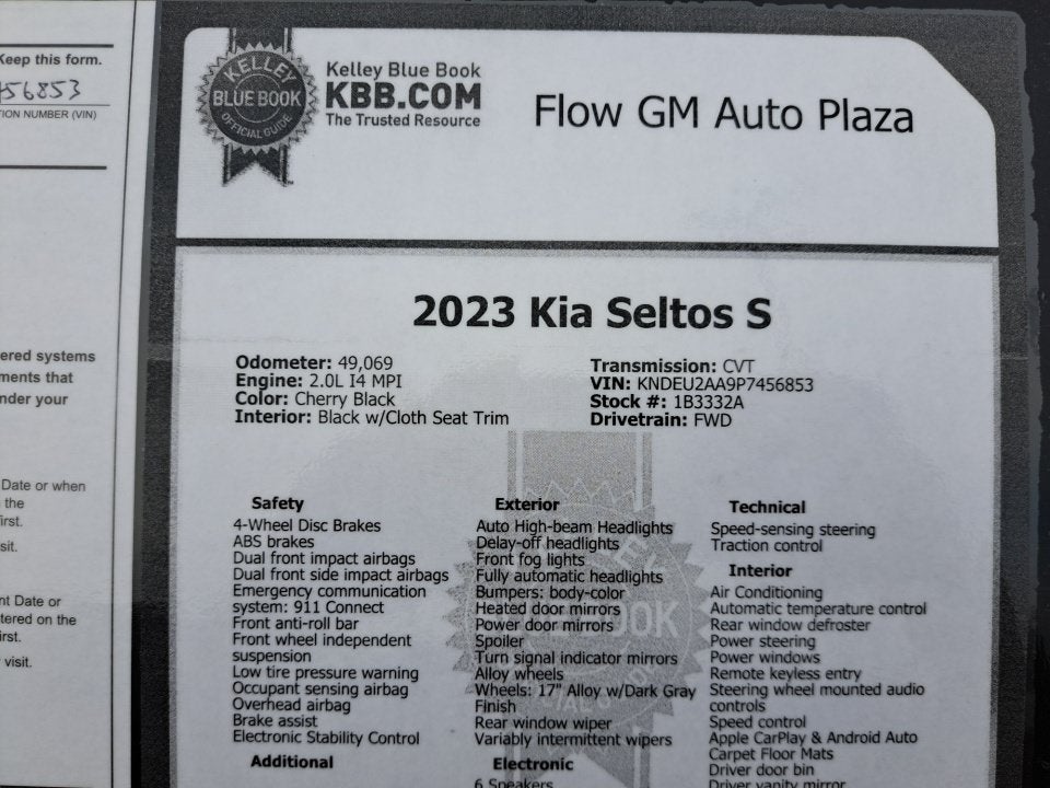 2023 Kia Seltos S