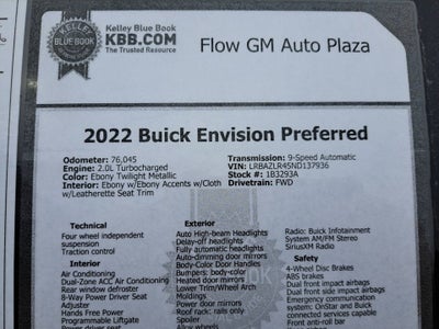 2022 Buick Envision Preferred