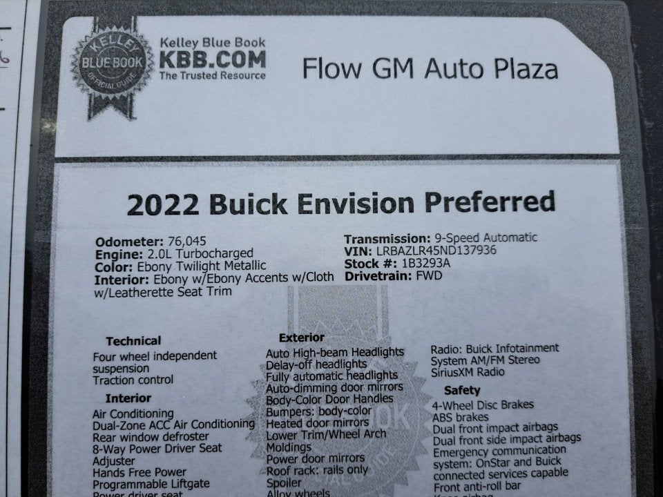 2022 Buick Envision Preferred