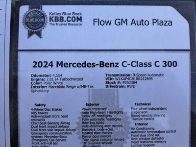 2024 Mercedes-Benz C-Class C 300