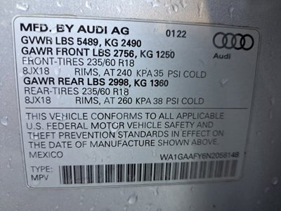 2022 Audi Q5 Premium 45 TFSI S line quattro S tronic