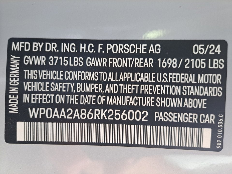 2024 Porsche 718 Cayman NA