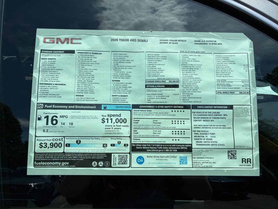 2026 GMC Yukon Denali