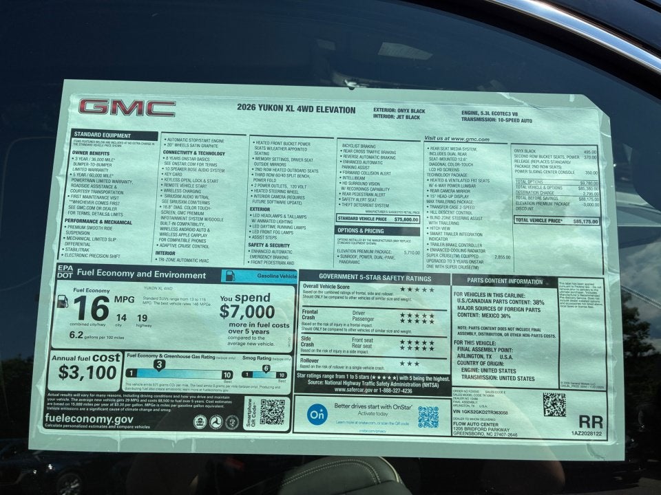 2026 GMC Yukon XL Elevation