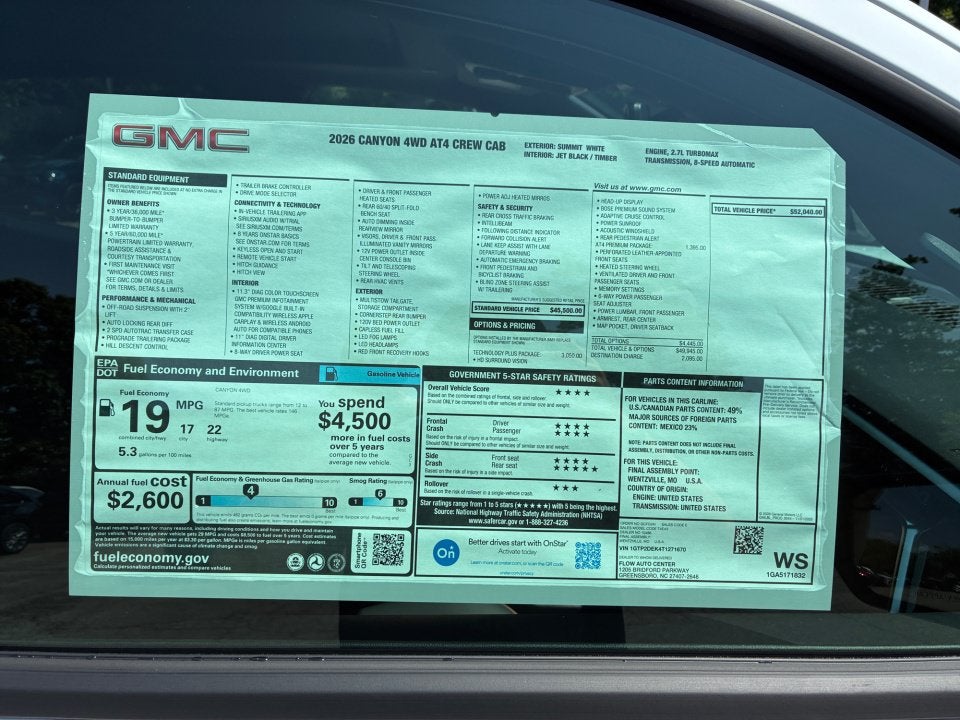 2026 GMC Canyon AT4