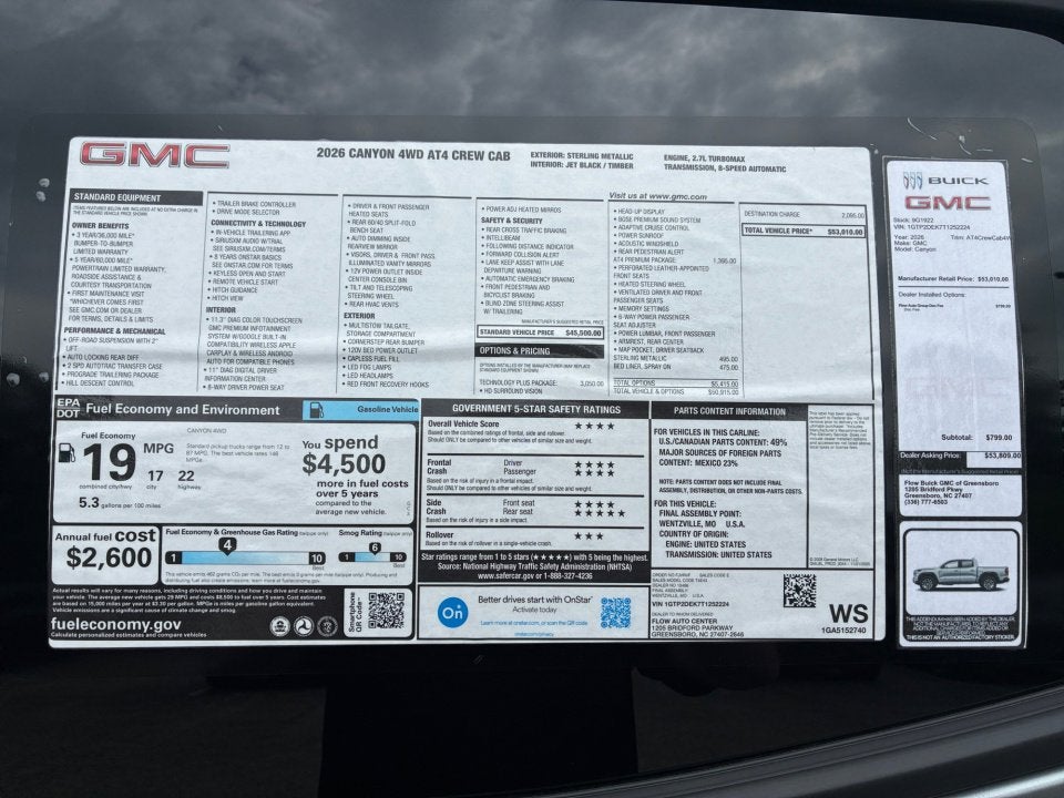 2026 GMC Canyon AT4