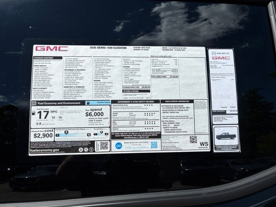 2026 GMC Sierra 1500 Elevation