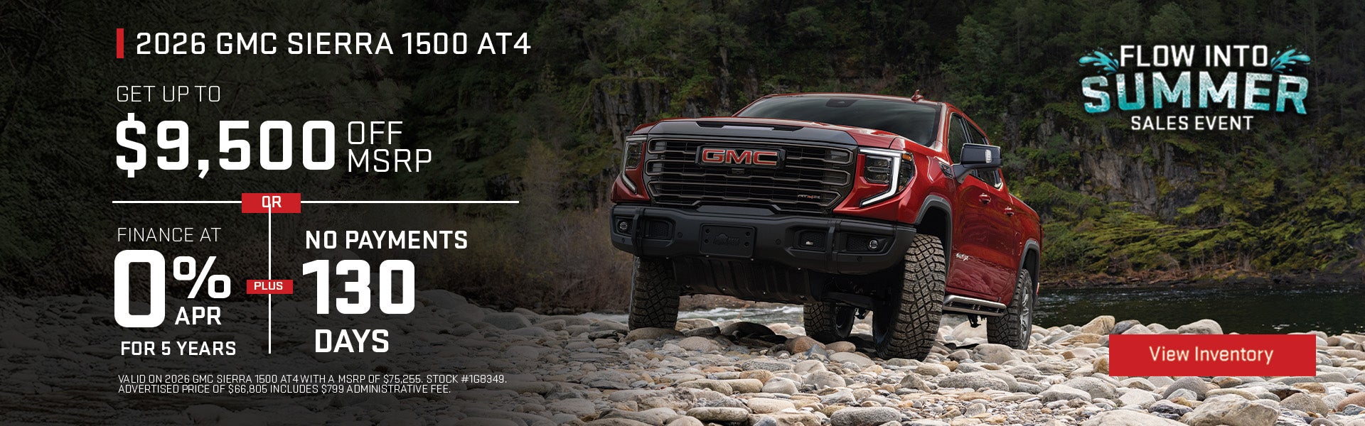 2026 GMC Sierra 1500 AT4 Special Offer