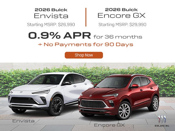 2026 Buick Envista and 2026 Encore GX