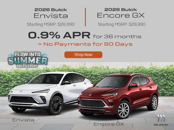 2026 Buick Envista and 2026 Encore GX