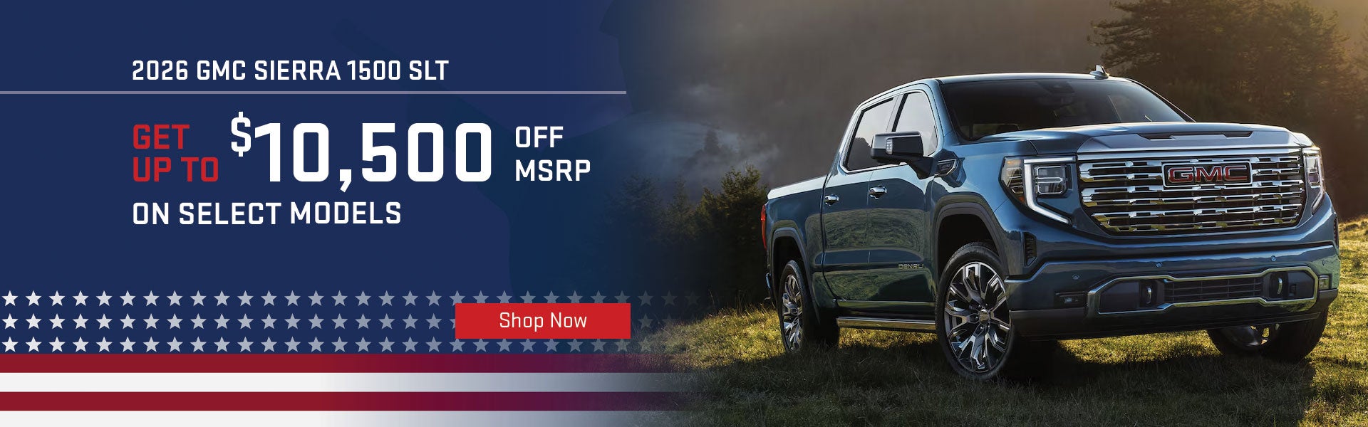 2026 GMC Sierra 1500 $10,500 off MSRP