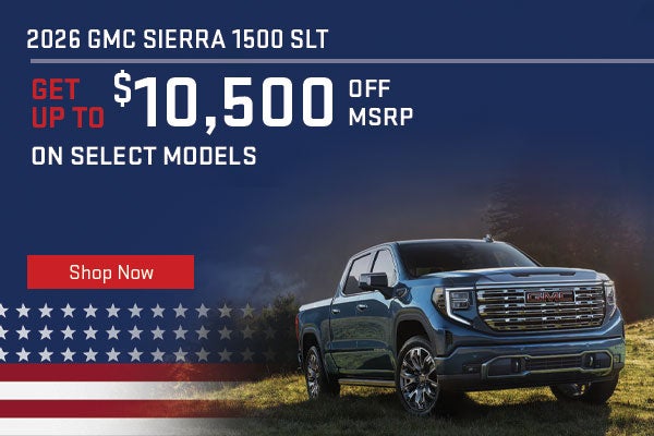 2026 GMC Sierra 1500 $10,500 off MSRP